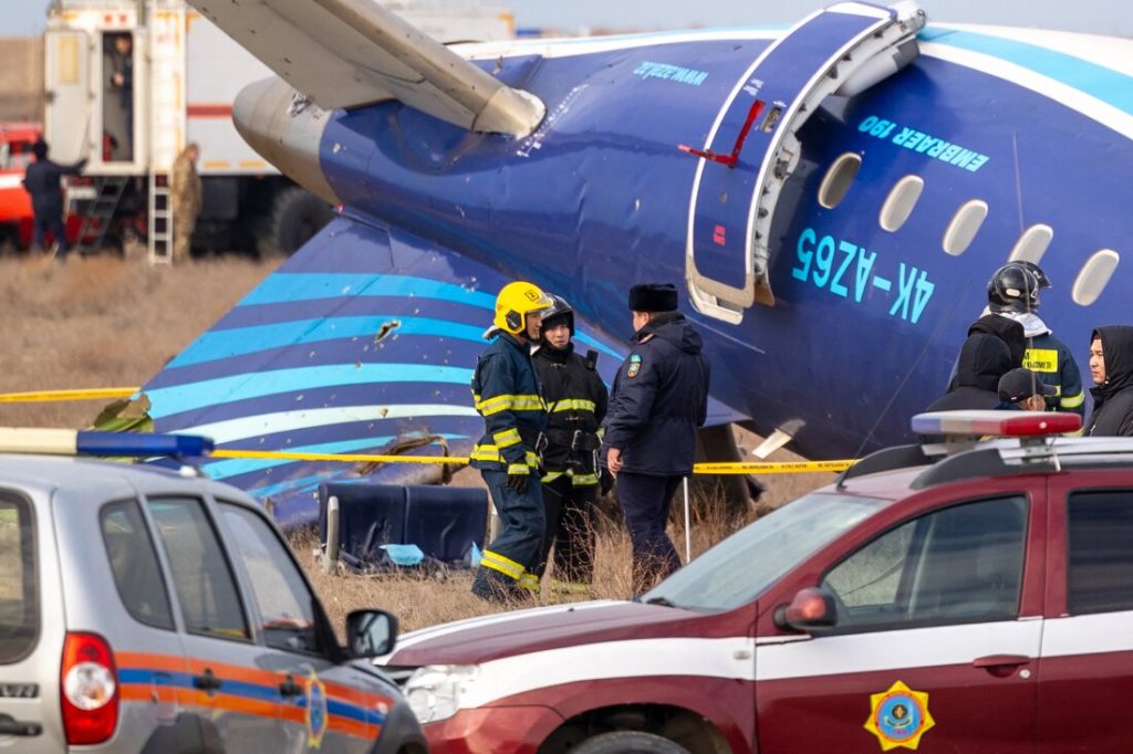 Photos from Azerbaijan jet crash suggest a missile strike, according to experts : NPR