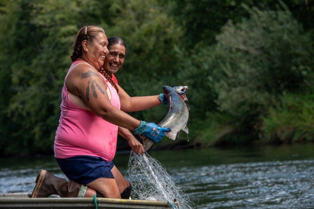 Under a ‘grandma moon,’ Native Americans honor their sacred pact with salmon : NPR