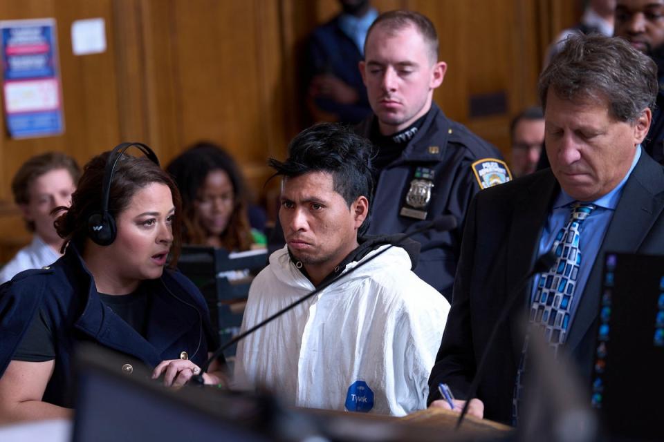 Sebastian Zapeta has been charged with murder over the burning death of the woman, who was identified by police on Tuesday as Debrina Kawam of New Jersey (AP)