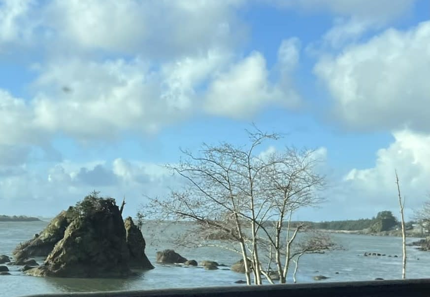 A modern look at Tillamook Bay’s Three Graces. (Claudia Clausen)