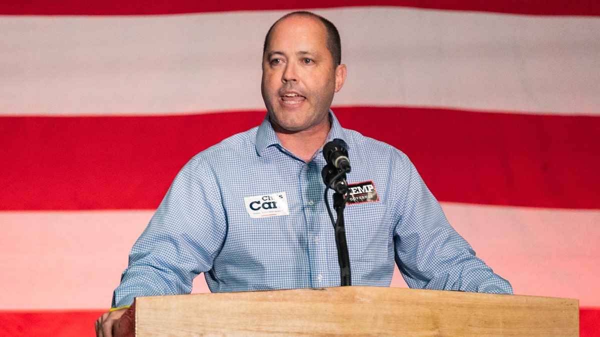 Georgia AG Chris Carr speaks at campaign rally