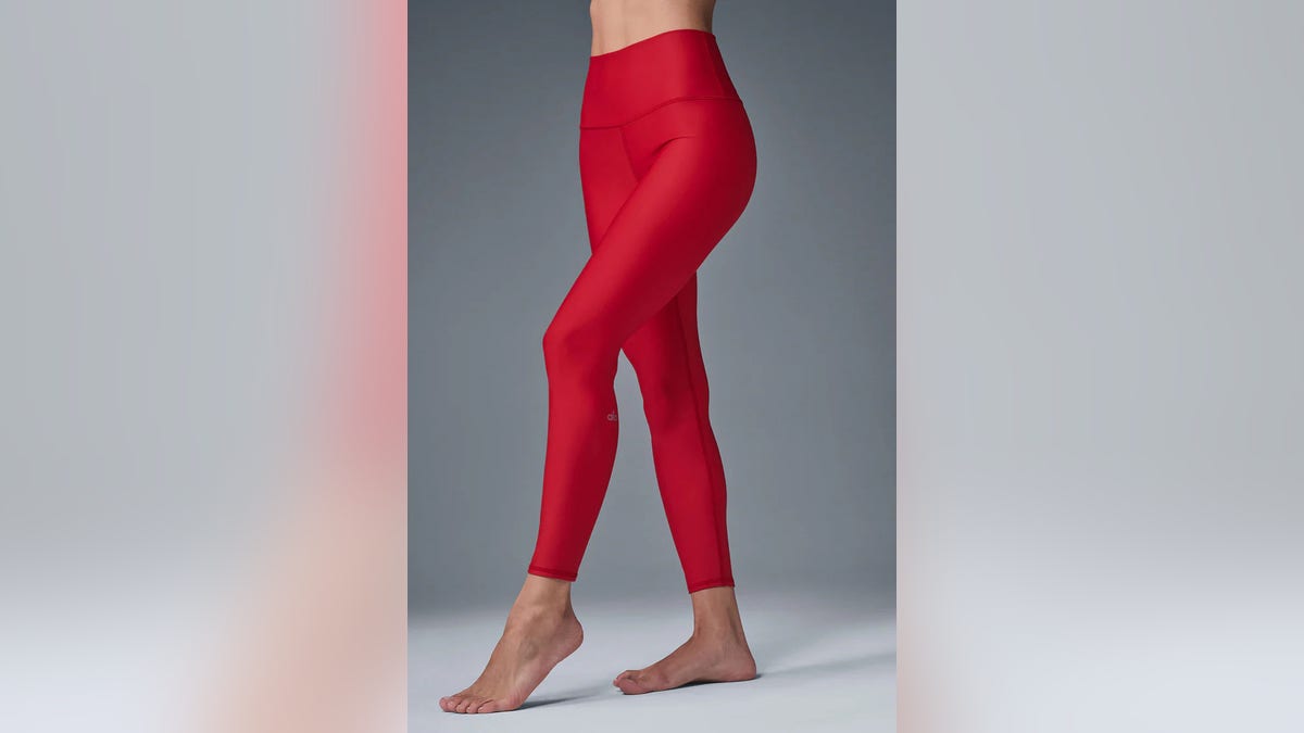 These bold red leggings from Alo Yoga have great support.