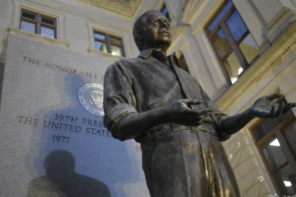  A statue of Jimmy Carter outside the Georgia Capitol. Ross Williams/Georgia Recorder