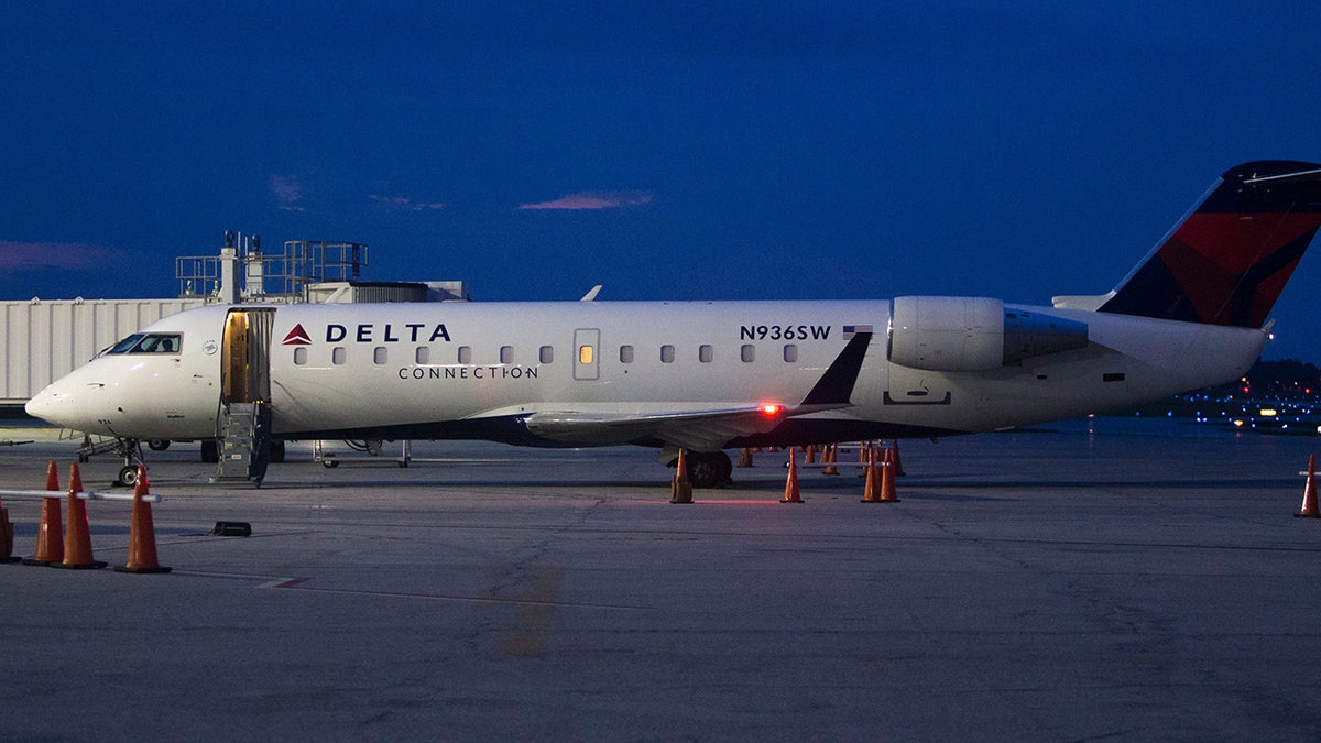 Delta aircraft on tarmac