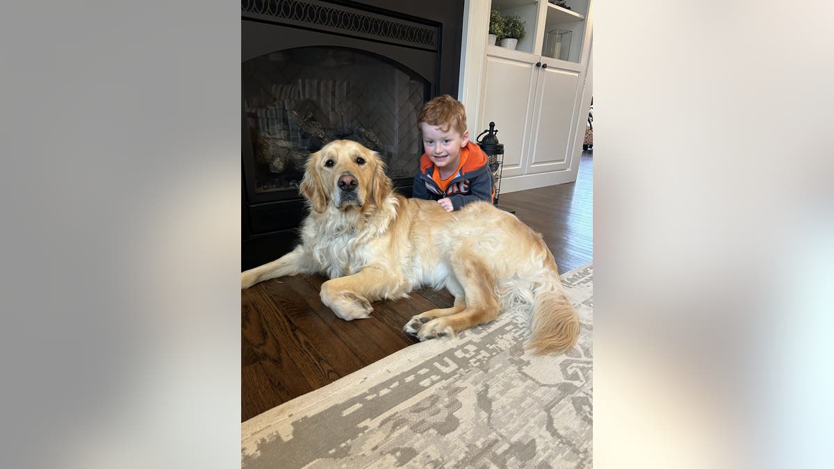 Patrick Bresnahan and service dog