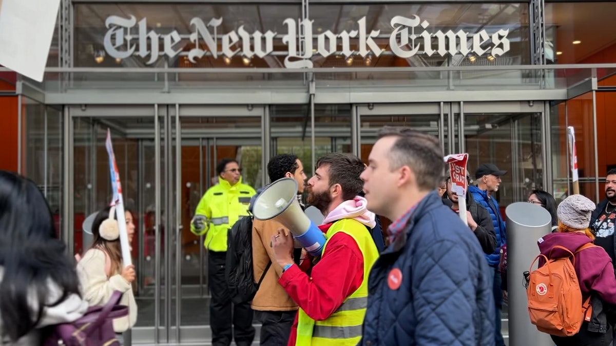 New York Times Tech Guild went on strike Monday over 