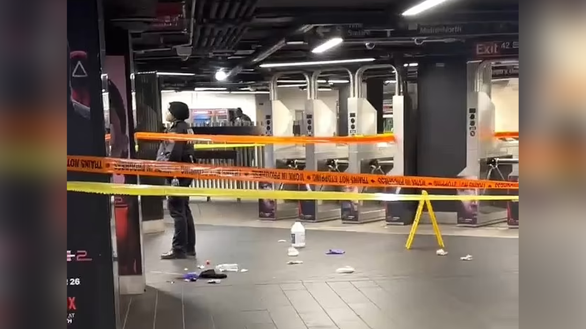 Crime scene from NYC subway slashings