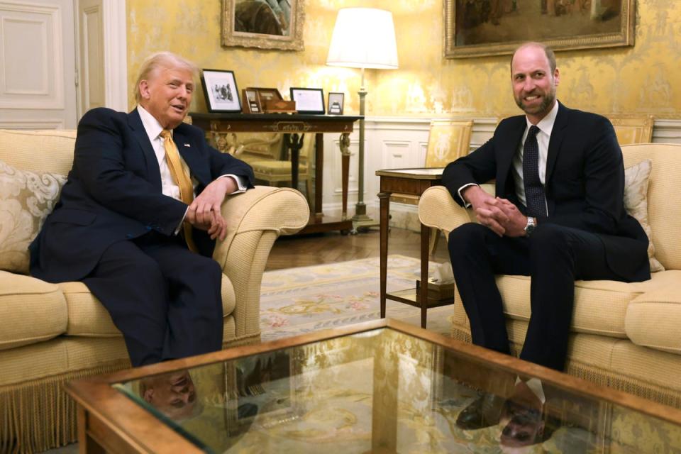 Trump and William in Paris last month (Getty)