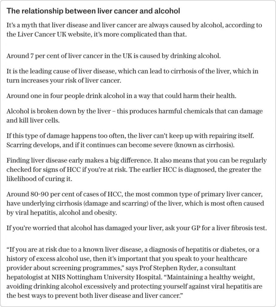 I drank like a typical ‘boomer’ – until I got liver cancer. I wish I’d quit years ago