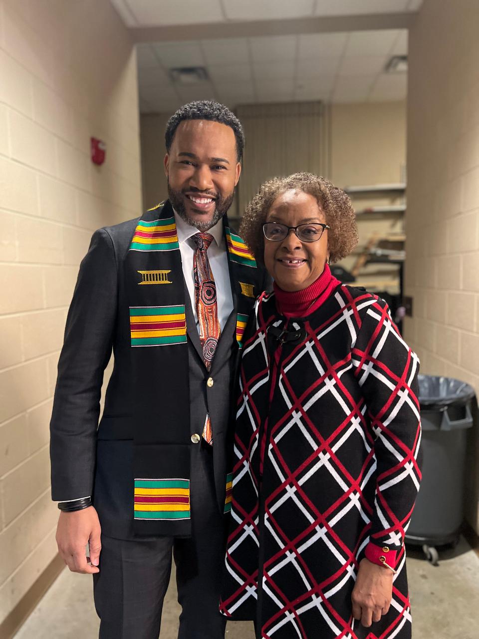 Kerry Charles, left, president of the recently restarted National Association of Black Journalists Columbus Chapter and an anchor at WCMH-TV (NBC-4) poses with Angela Pace. Pace announced on Friday that she would be leaving WBNS-10TV following the elimination of her position as a community affairs specialist. Her last day is Jan. 17.