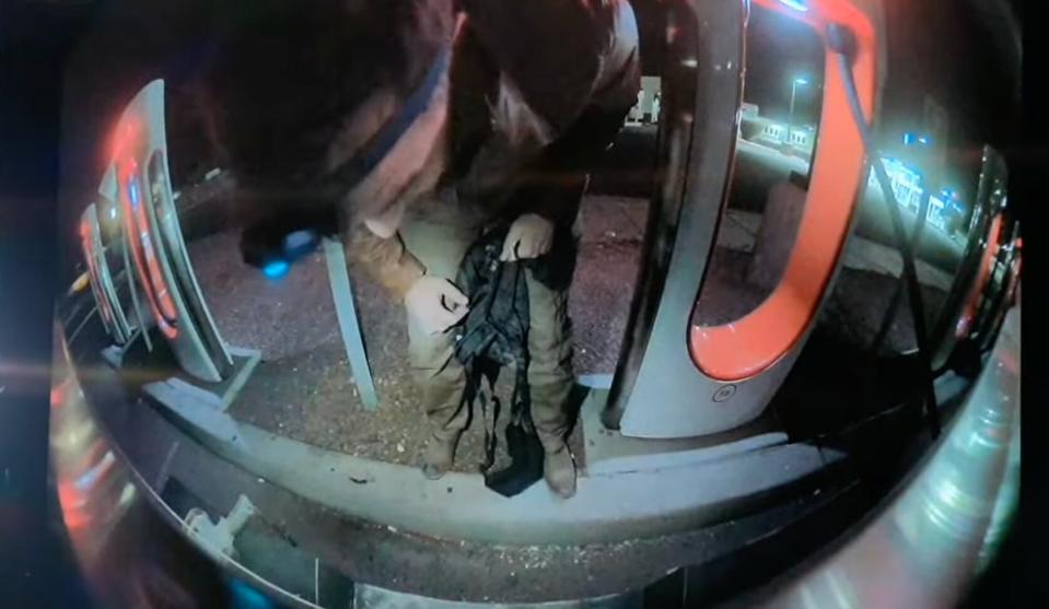 Matthew Livelsberger while charging his rented Cybertruck. / Las Vegas Metropolitan Police Department
