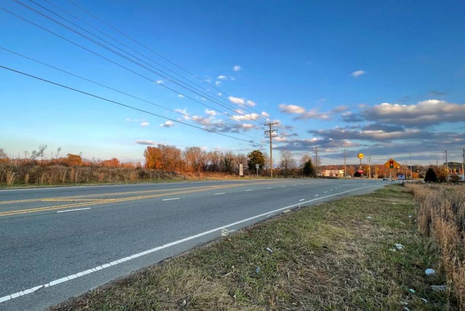 A largely vacant stretch of Trollinger-Hawfields Road in Mebane could be transformed as a shopping center and more businesses and homes are built near the future Buc-ee&#x002019;s Travel Center, located just across the interstate.