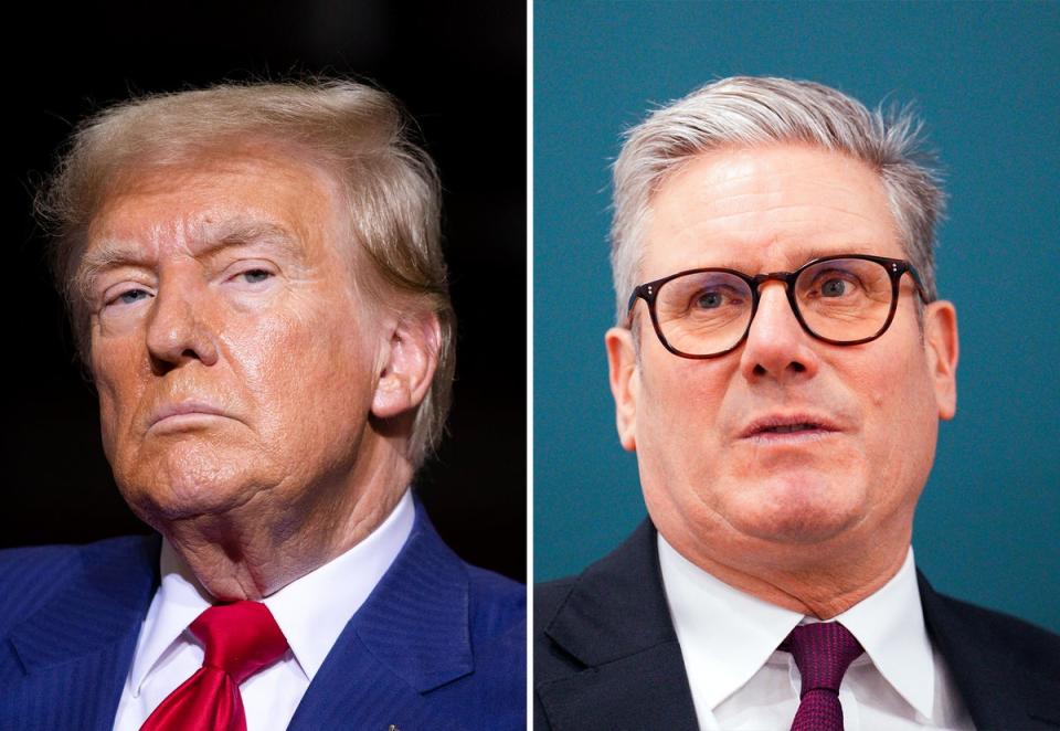 Relations between Trump and Starmer are increasingly strained (Getty)