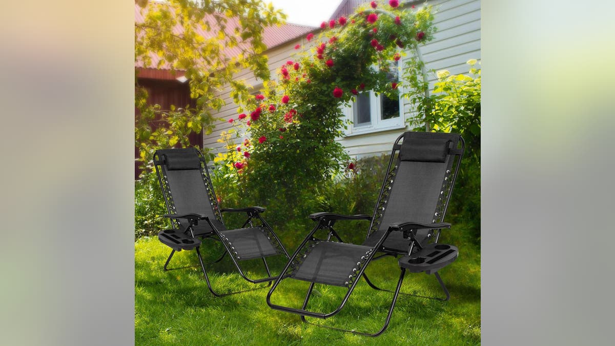 Every patio or deck needs a set of reclining lounge chairs. 