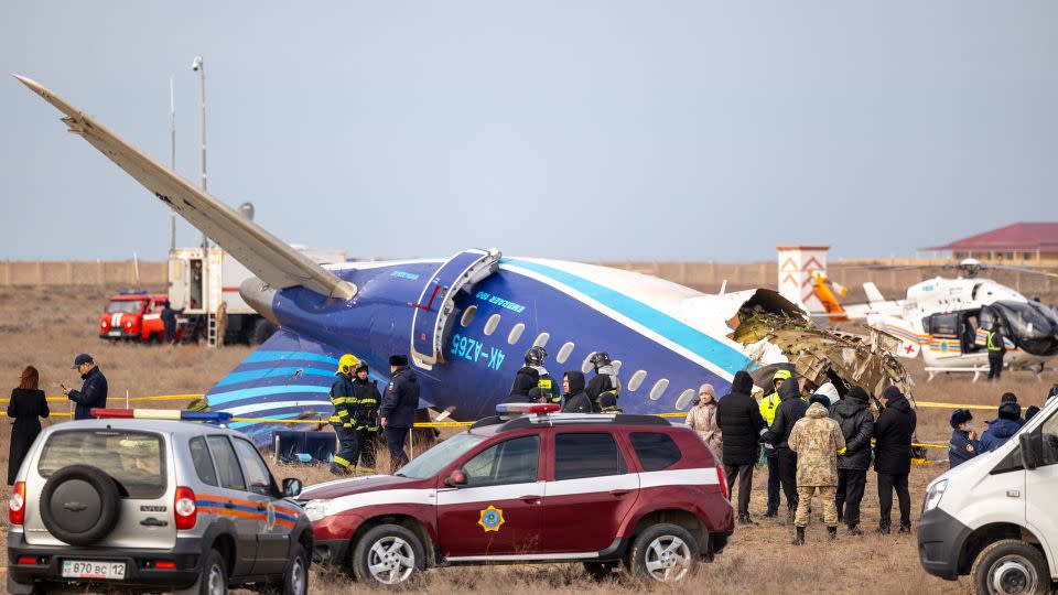 The 29 survivors of Azerbaijan Airlines flight 8243, which crashed on December 25, were all at the rear. - Issa Tazhenbayev/AFP/Getty Images