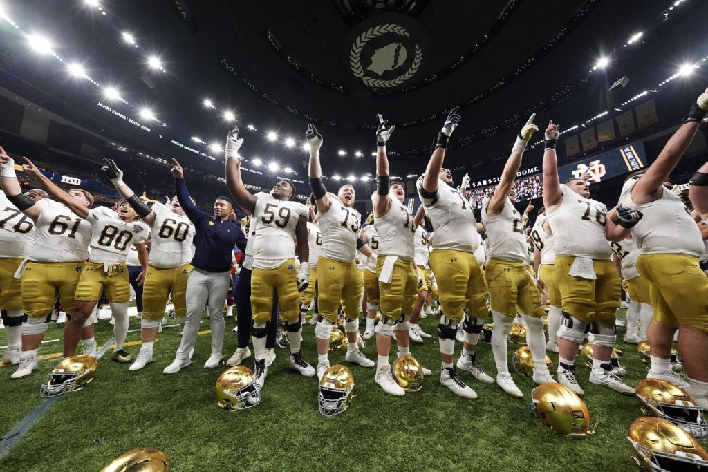 Defense, special teams lift Notre Dame to 23-10 win over Georgia in Sugar Bowl CFP quarterfinal