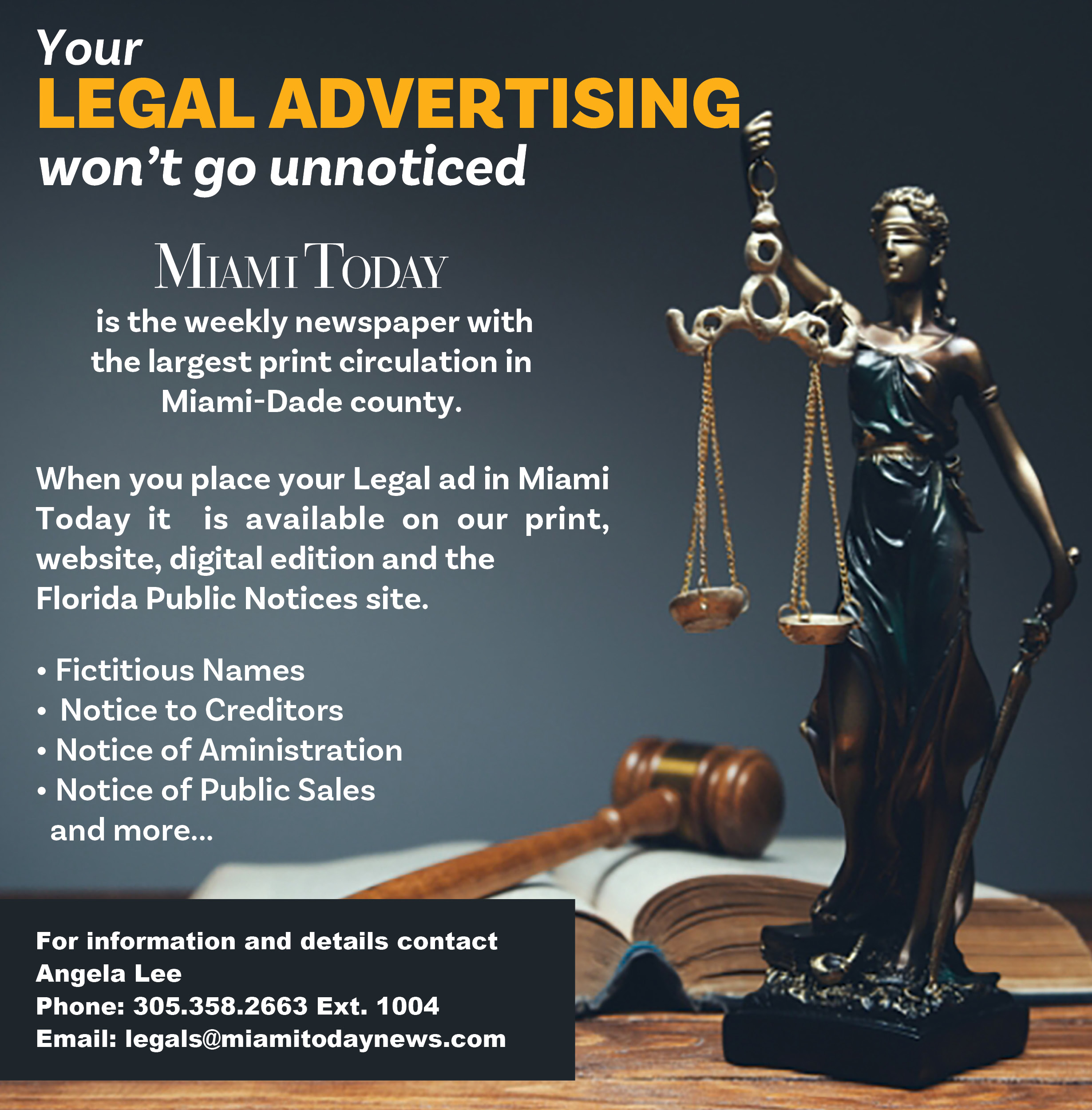 Legal Advertising Miami Today