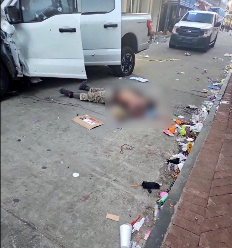 PHOTO: The deceased suspect is seen in the New Orleans attack on Jan. 1, 2025. (Obtained by ABC News)