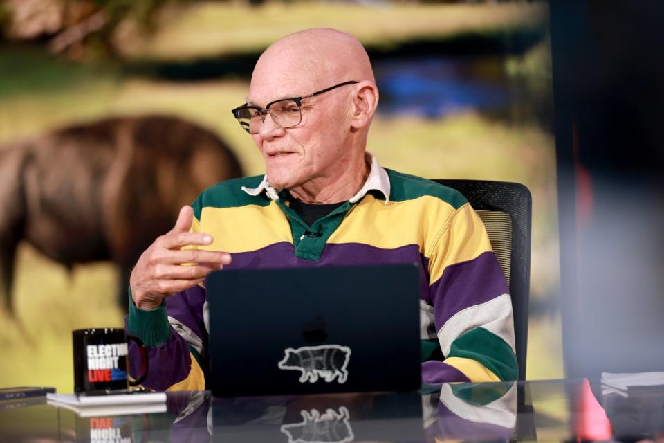 James Carville argued in an op-ed that trump won by focusing on the American people’s ‘economic anger’ (Getty Images for Amazon Studios)