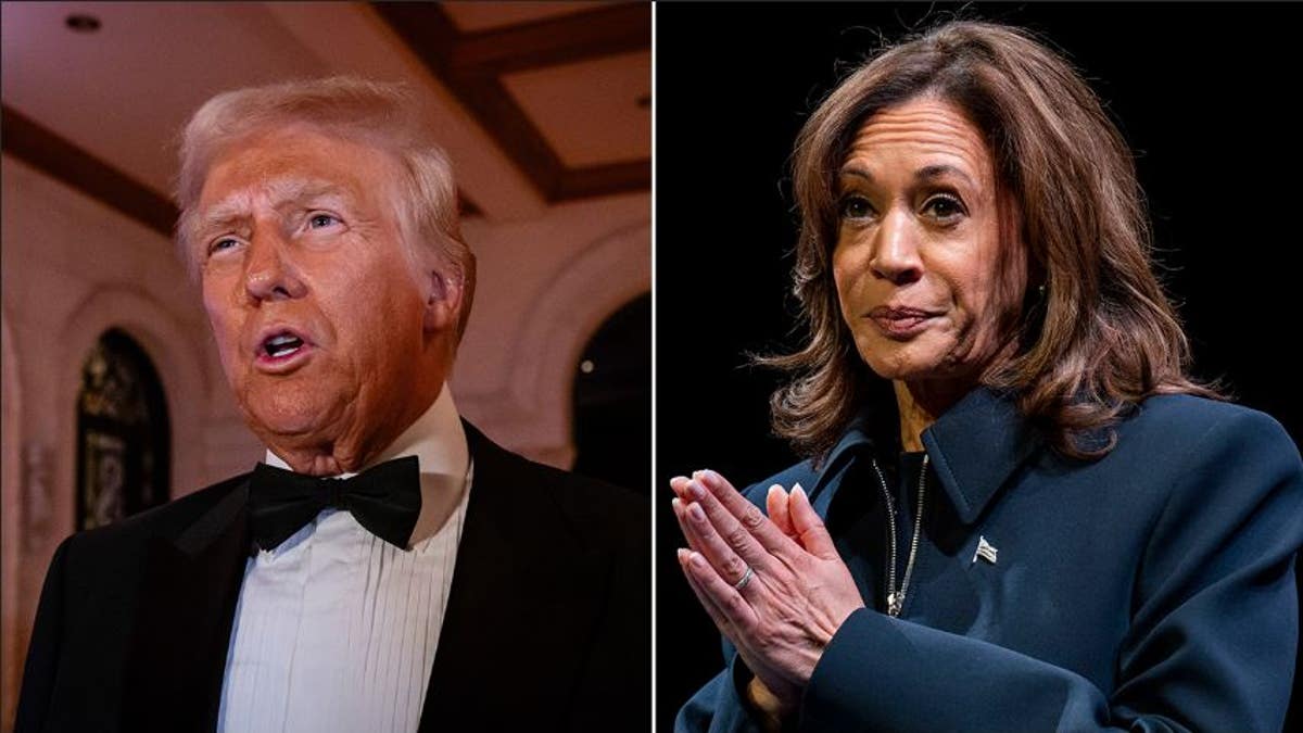 A split of Harris and Trump