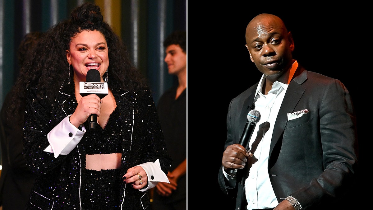 Michelle Buteau and Dave Chapelle