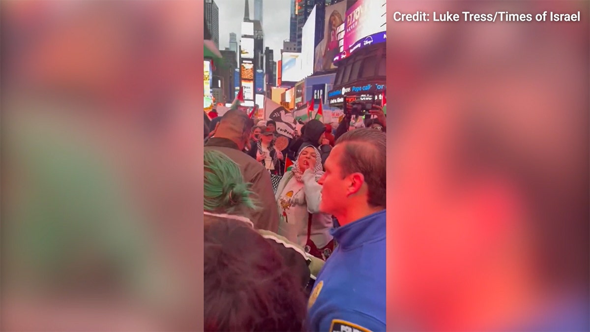 Footage from Times Square on New Years Eve