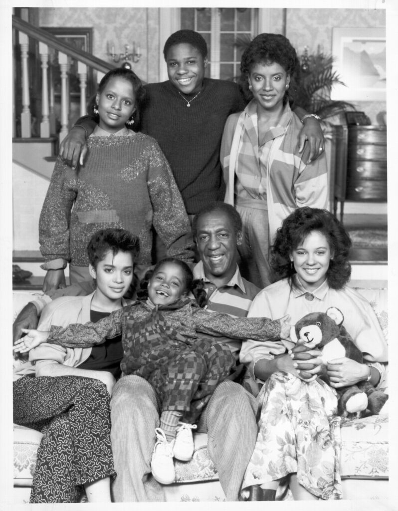 SEPTEMBER 13: Cast portrait of "Cosby Show" for the 1984 - 85 season. (Front row l-r) Lisa Bonet, Bill Cosby, Keshia Knight Pulliam, Phylicia Ayers-Allen. (Back row l-r) Sabrina Le Beauf, Tempestt Bledsoe, Malcolm-Jamal Warner. photo taken 9/13/1985. (Photo by