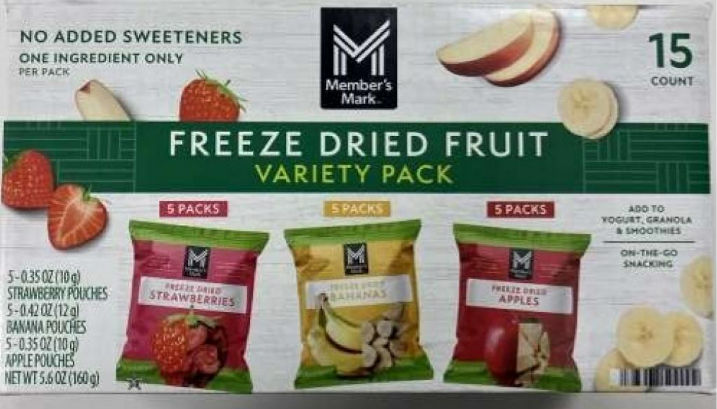 Sam's Club freeze dried fruit recalled over possible Listeria contamination